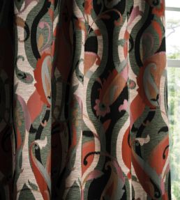 Castillo Fabric by Osborne & Little Celadon/Rose