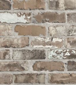 Castlefield Brick Wallpaper by Woodchip & Magnolia Charcoal