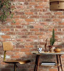 Castlefield Brick Wallpaper by Woodchip & Magnolia Clay