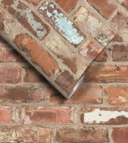 Castlefield Brick Wallpaper by Woodchip & Magnolia Clay