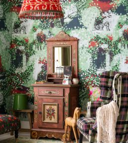 Kerschdorf Plaid Fabric by MINDTHEGAP Foliage