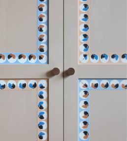 Cat's Eye Border Wallpaper by CommonRoom Sand