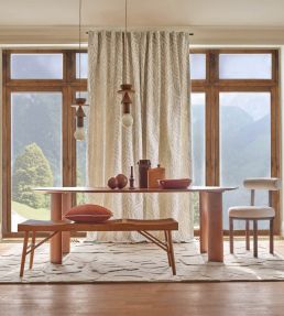 Catalpa Fabric by Casamance Terracotta