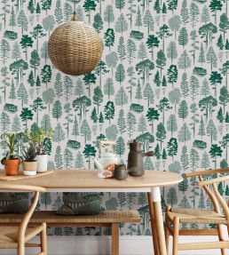 Catskills Wallpaper by Mini Moderns Douglas Fir