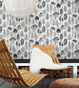 Catskills Wallpaper by Mini Moderns Snow