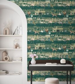 Catwalk Wallpaper by Brand McKenzie Kingfisher