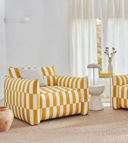 Cavalier Fabric by Pepe Penalver Yellow
