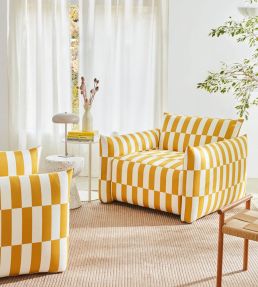Cavalier Fabric by Pepe Penalver Yellow