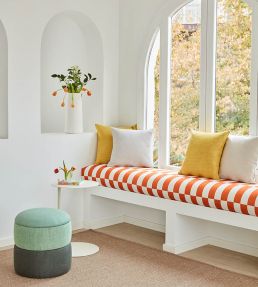 Cavalier Fabric by Pepe Penalver Orange