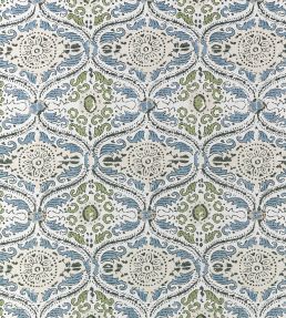 Cecilia Fabric by Anna French Blue and Green