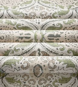 Cecilia Wallpaper by Anna French Green and Beige