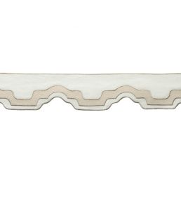 Cecilly Applique Border Trimming by Samuel & Sons Bisque