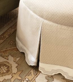 Cecilly Applique Border Trimming by Samuel & Sons Bisque
