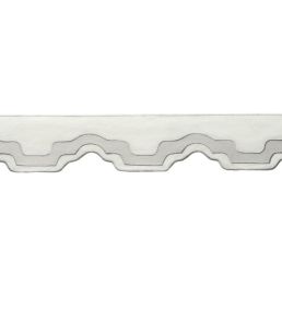 Cecilly Applique Border Trimming by Samuel & Sons Platinum