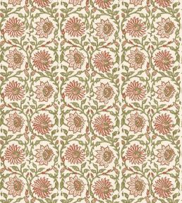 Cecily Wallpaper by GP & J Baker Red/Green