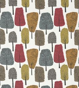 Cedar Fabric by Scion Tangerine / Sulphur / Chilli