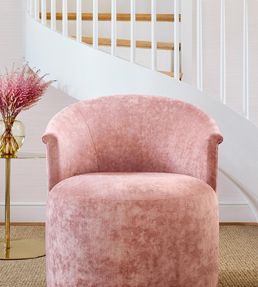 Celeste Velvet Fabric by Thibaut Blush