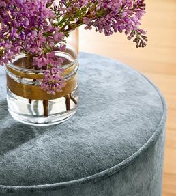 Celeste Velvet Fabric by Thibaut Bisque
