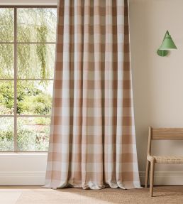 Central Check Fabric by Scion Blush