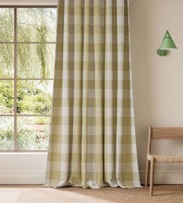 Central Check Fabric by Scion Buttercup