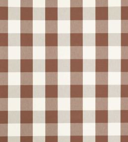 Central Check Fabric by Scion Chocolate