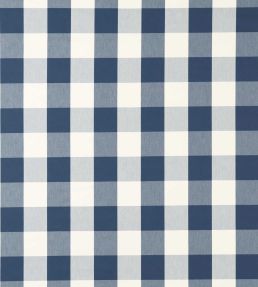 Central Check Fabric by Scion Indigo