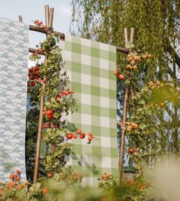 Central Check Wallpaper by Scion Pea Green