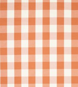 Central Check Fabric by Scion Tangerine