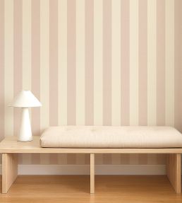 Central Stripe Wallpaper by Scion Blush