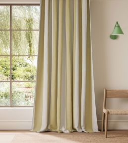Central Stripe Fabric by Scion Buttercup