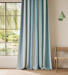 Central Stripe Fabric by Scion Cornflower