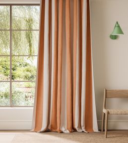 Central Stripe Fabric by Scion Tangerine