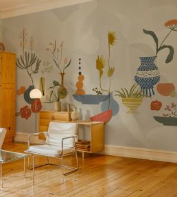 Centrepiece Composition Mural by Tres Tintas Blue