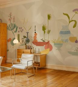 Centrepiece Composition Mural by Tres Tintas Red