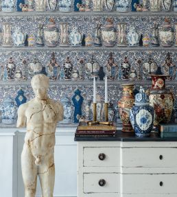 Ceramic Wonders Wallpaper by MINDTHEGAP Taupe