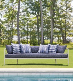 Cestino Fabric by Thibaut Marine