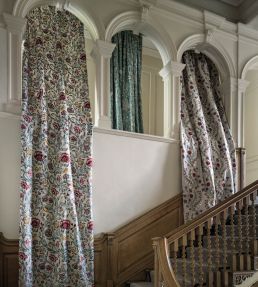 Chabot Fabric by Nina Campbell Green/Red
