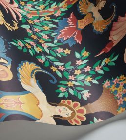 Chamber Angels Wallpaper by Cole & Son Denim