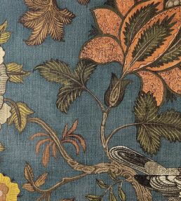 Chameleon Trail Fabric by Josephine Munsey Teal and Orange
