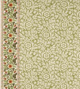 Chamomile Embroidery Fabric by Morris & Co Forest