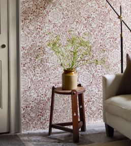 Chamomile Wallpaper by Morris & Co Flax/Madder