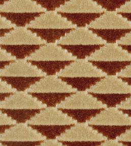 Chand Baori Fabric by JORO J4-Brick/Latte