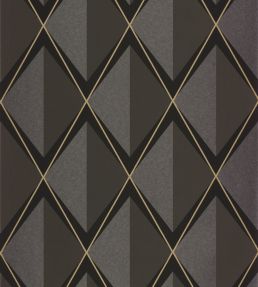 Chaplin Wallpaper by Casadeco Noir Fusain
