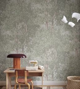 Charles Mural by Sandberg Light Green