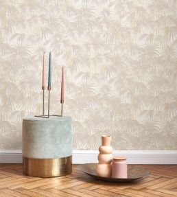 Charleston Wallpaper by Casadeco Beige Lin