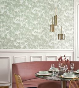 Charleston Wallpaper by Casadeco Vert Amande