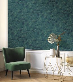Charleston Wallpaper by Casadeco Vert Canopee