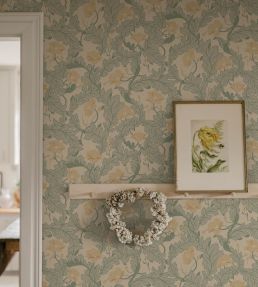 Charlotta Wallpaper by Sandberg Yellow