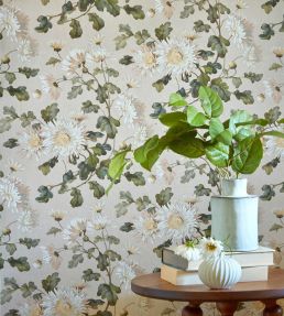 Charlotte Wallpaper by 1838 Wallcoverings Apricot
