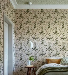 Charlotte Wallpaper by 1838 Wallcoverings Apricot